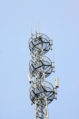 Sinyal fırlatma kulesi, fotoğrafa yakın çekim