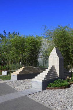 Çin modern mimari manzarası eşit.