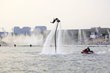 Tangshan City - 2 Ekim 2016: Parklarda, Tangshan City, Hebei, Çin