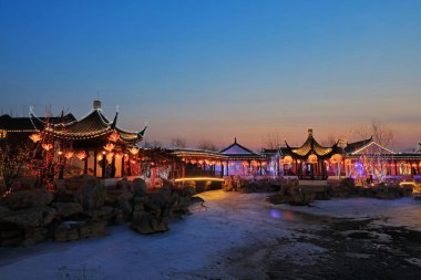 Çin Klasik Mimari Sahnesi