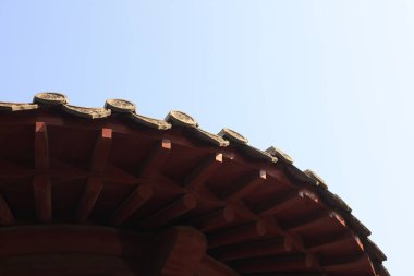 Geleneksel Çin inşaatı saçakları