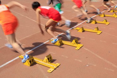 kısa mesafe koşucusu, fotoğrafa yakın çekim