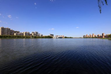 Su parkı doğal manzarası, Luannan County, Hebei Eyaleti, Çin