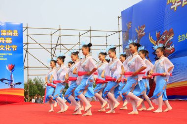 LUANNAN COUNTY - 9 Ağustos 2014, Luannan County, Hebei Eyaleti, Çin