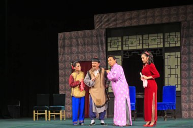 Luannan County - 14 Haziran - Çin PingJu sahne performansı, 14 Haziran 2015, Luannan County, Hebei Eyaleti, Çin