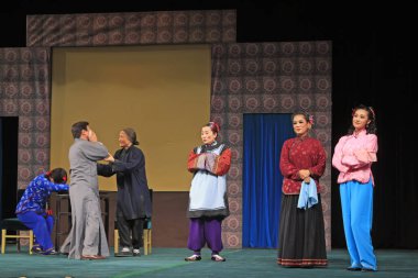 Luannan County - 14 Haziran - Çin PingJu sahne performansı, 14 Haziran 2015, Luannan County, Hebei Eyaleti, Çin