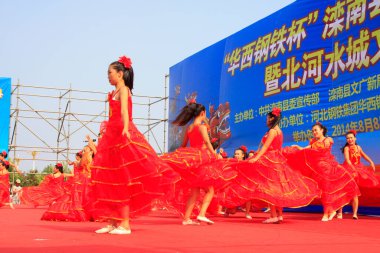 LUANNAN COUNTY - 10 AĞUSTOS: 10 Ağustos 2014, Luannan County, Hebei Eyaleti, Çin