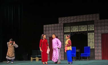 Luannan County - 14 Haziran - Çin PingJu sahne performansı, 14 Haziran 2015, Luannan County, Hebei Eyaleti, Çin