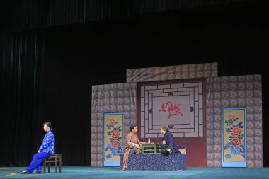 Luannan County - 14 Haziran - Çin PingJu sahne performansı, 14 Haziran 2015, Luannan County, Hebei Eyaleti, Çin