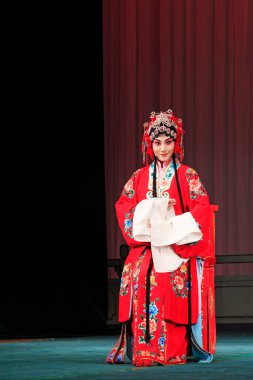 Luannan County - 15 Haziran 2015 'te Çin Pekin operası sahnelendi, Luannan County, Hebei Eyaleti, Çin