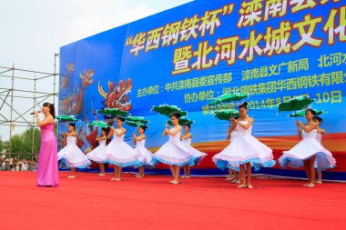 LUANNAN COUNTY - 9 Ağustos 2014, Luannan County, Hebei Eyaleti, Çin