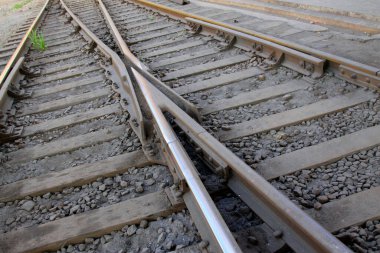 Demiryolu hattı, fotoğrafa yakın çekim