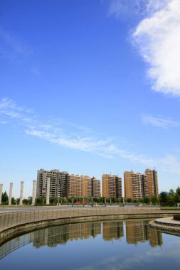 LUANNAN COUNTY - 15 Eylül 2014 'te Luannan ilçe binası manzarası, Luannan County, Hebei Eyaleti, Çin