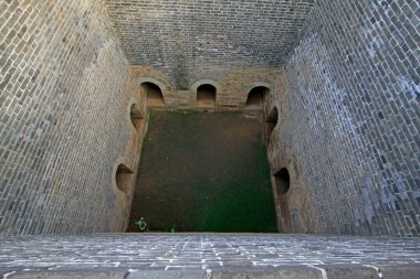 Çin 'in antik duvar manzarası