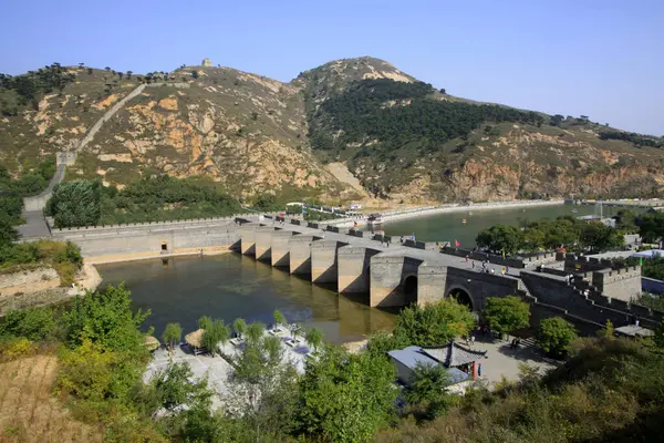 Çin antik Çin Seddi manzarası