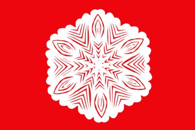 traditional Chinese paper-cut works, closeup of photo