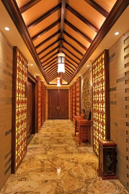 Geleneksel Çin tarzı koridor