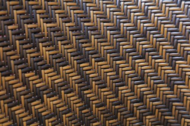 Rattan weave texture , closeup of photo