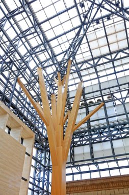 Salon iskeleti, fotoğrafın kapatılması.