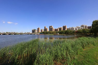 Su parkı doğal manzarası, Luannan County, Hebei Eyaleti, Çin