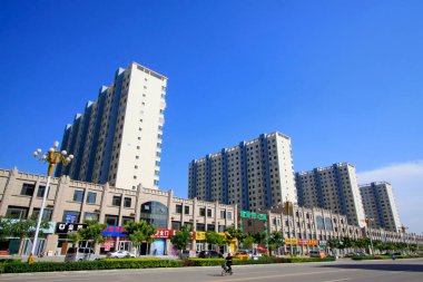 LUANNAN COUNTY - 15 Eylül 2014 'te Luannan ilçe binası manzarası, Luannan County, Hebei Eyaleti, Çin