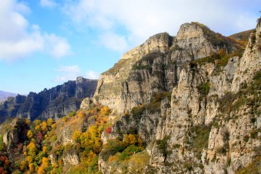 Dağ doğal manzarası, fotoğrafa yakın çekim