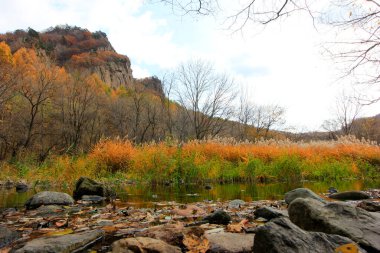GuanMenShan manzaralı doğal manzara, Benxi Şehri, Liaoning Eyaleti, Çin