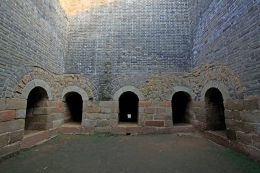 Çin 'in antik duvar manzarası