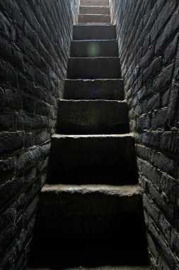 Çin 'in antik duvar manzarası