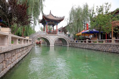 Luanzhou Çin 'deki antik şehir manzarası