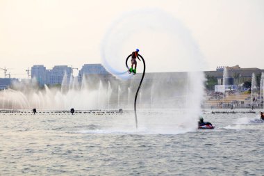 Tangshan City - 2 Ekim 2016: Parklarda, Tangshan City, Hebei, Çin