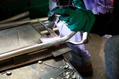 Çelik kürek sapı kaynaklama