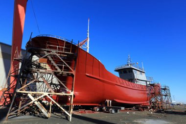 Gemiler Çin 'de bir tersanede yapım aşamasında.