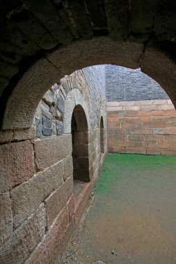 Çin 'in antik duvar manzarası