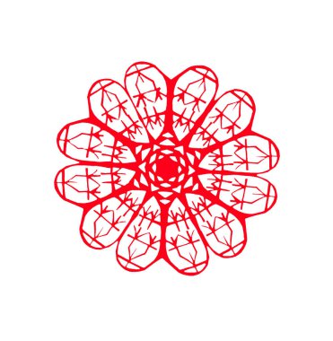 traditional Chinese paper-cut works, closeup of photo