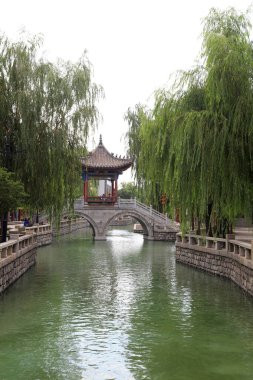 Luanzhou Çin 'deki antik şehir manzarası