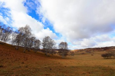 İç Moğolistan 'daki Ulan ovasının manzarası, Chin.