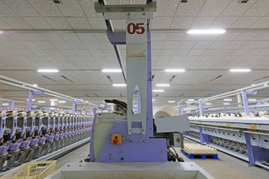 Dönen işyerindeki mekanik ekipmanlar