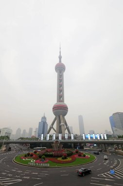 Şangay - 29 Mayıs 2018 Şangay Doğu İnci TV Kulesi, Şangay, Çin