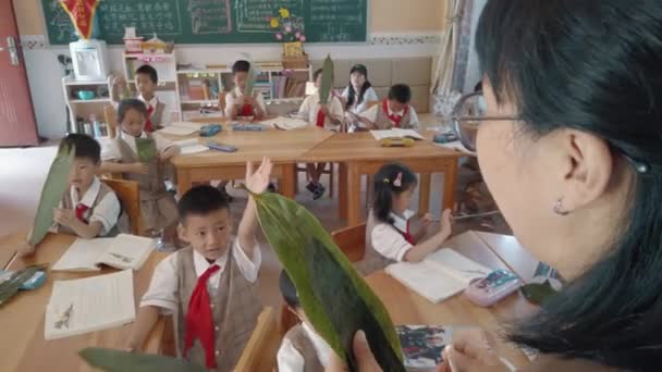 Guangyuan Cina Giugno 2020 Scena Aula Della Scuola Elementare Cina — Video Stock