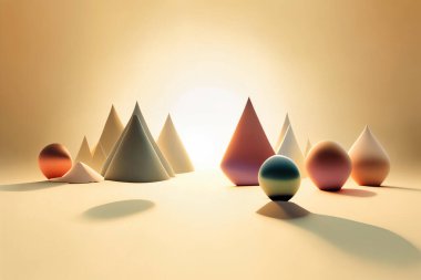 Soyut 3D tasarım elementleri. Yüksek kalite fotoğraf