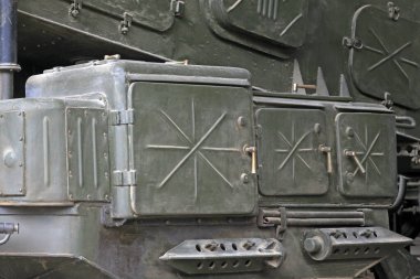 Çin Askeri Müzesi 'ndeki eski tanklar. 