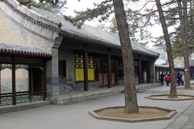 CHENGDE CITY - 20 Ekim: Çin tarzı bir avlu müze, Chengde Dağı tatil beldesi, 20 Ekim 2014, Chengde City, Hebei Eyaleti, Çin