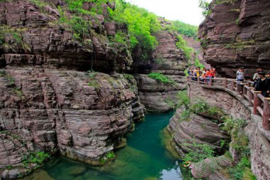Yuntai Dağı manzaralı bölgesi, Jiaozuo şehri, Henan bölgesi, Çin.