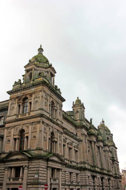 Glasgow - 23 Aralık: Kentsel inşaat manzarası, 23 Aralık 2015, Glasgow, İngiltere.