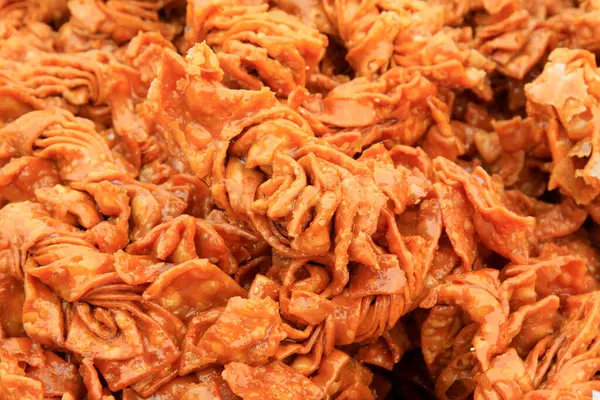 Kızarmış yemek, yakın plan fotoğraf.