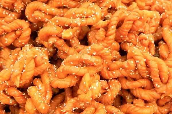 Çin çöreği, fotoğrafa yakın çekim.