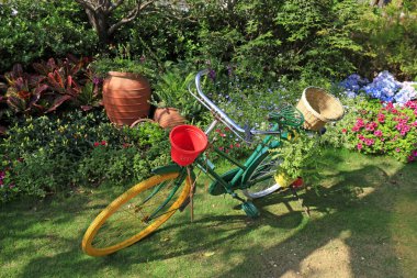 Geleneksel Çin bahçe manzarası