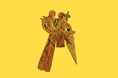 traditional Chinese paper-cut works, closeup of photo