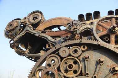 Mekanik vites, fotoğrafa yakın çekim.